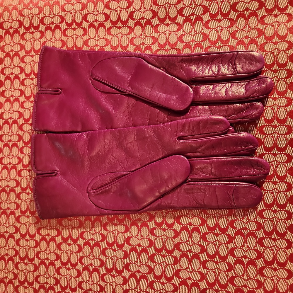 Coach leather gloves - Picture 6 of 7